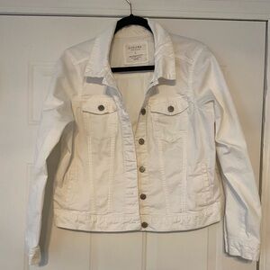 Sonoma White Jean Jacket. Womens Size Large
